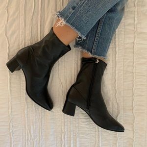 Zara Soft Leather Ankle Boots similar to By Far